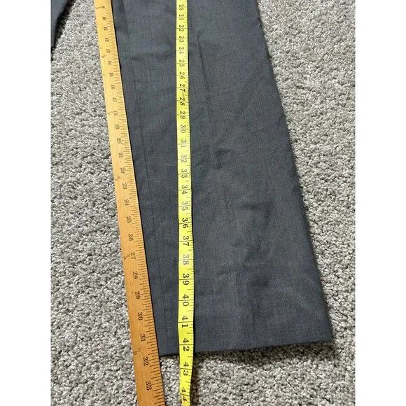 Burberry Men's Size 36R Gray Wool Dress Pants Slim Fit Made In Italy